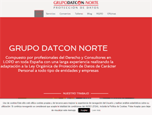 Tablet Screenshot of grupodatcon-norte.com